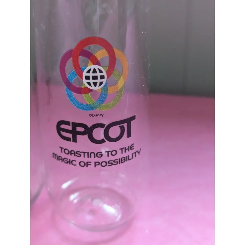 2 lot Plastic‎ Epcot cups ringing in new year 2023 toasting magic of possibility